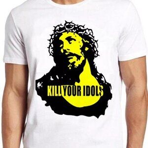 Kill Your Idols Jesus Punk Rock Band Graphic Music Fan Gift Streetwear T-Shirt